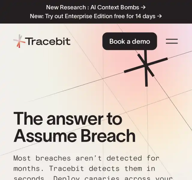 Главная страница tracebit.com